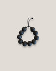 Pulsera con grandes cuentas esponja coral negra