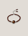 Armband Kreis Stahl, rosa schillernde Meerjungfrauen-Schuppen, Lavastein rosa, lila Kristall-Trennelemente
