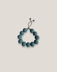 Pulsera grandes cuentas esponja coral azul turquesa