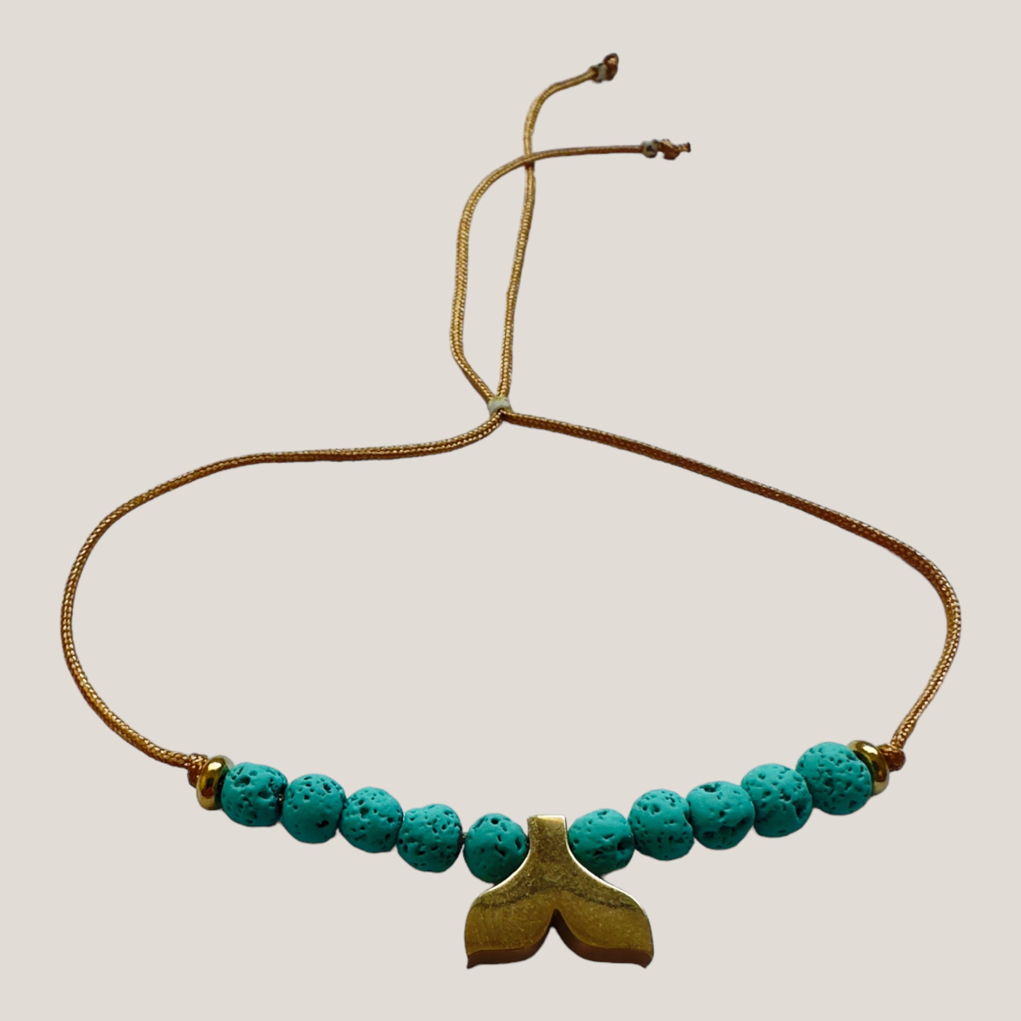 Midi bracelet me golden turtle and lava color