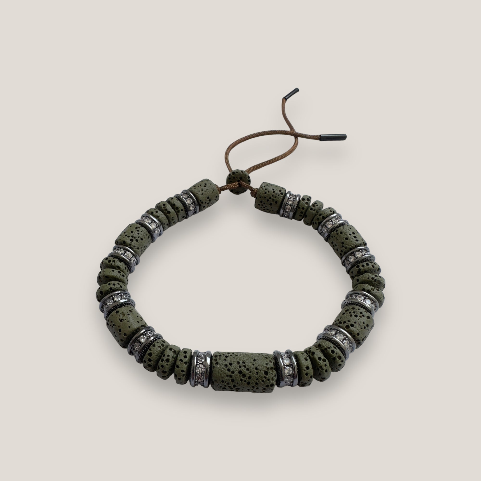 Maxi luxi silver turtle bracelet and lava color