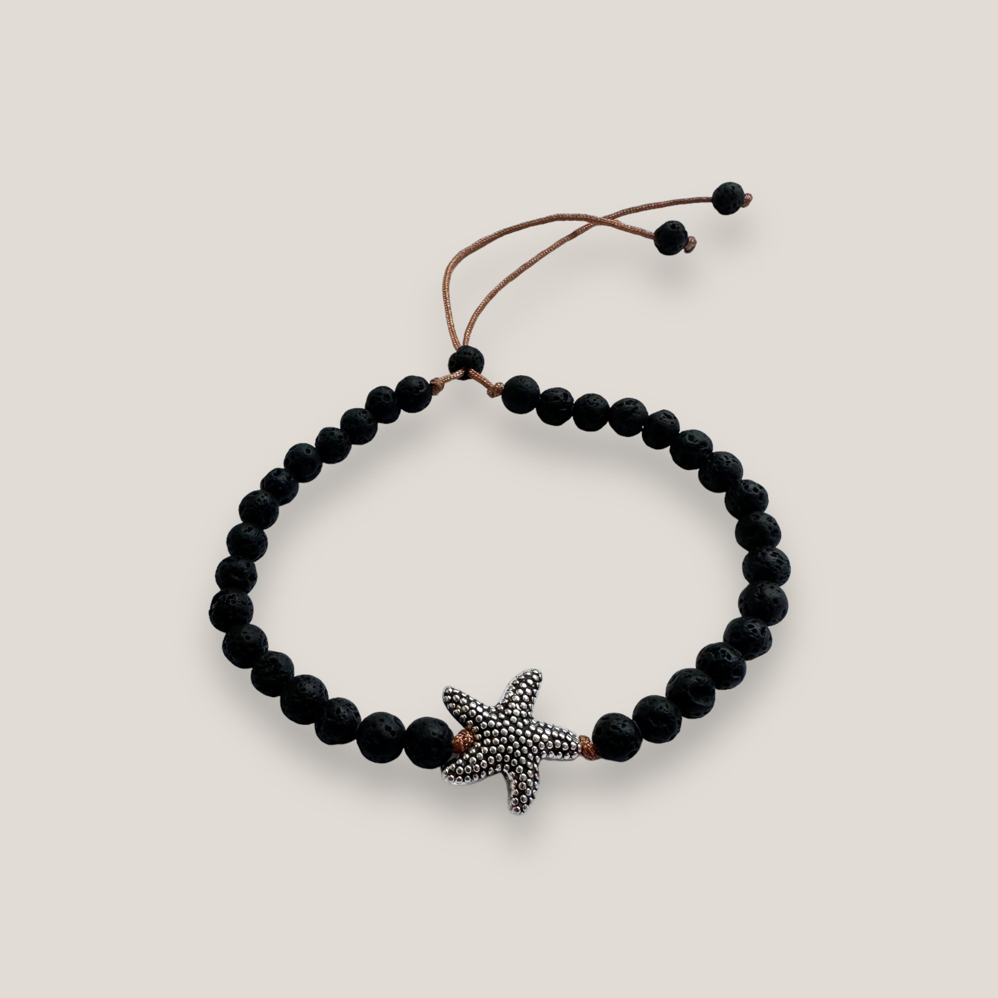 Golden turtle bracelet and colored lava