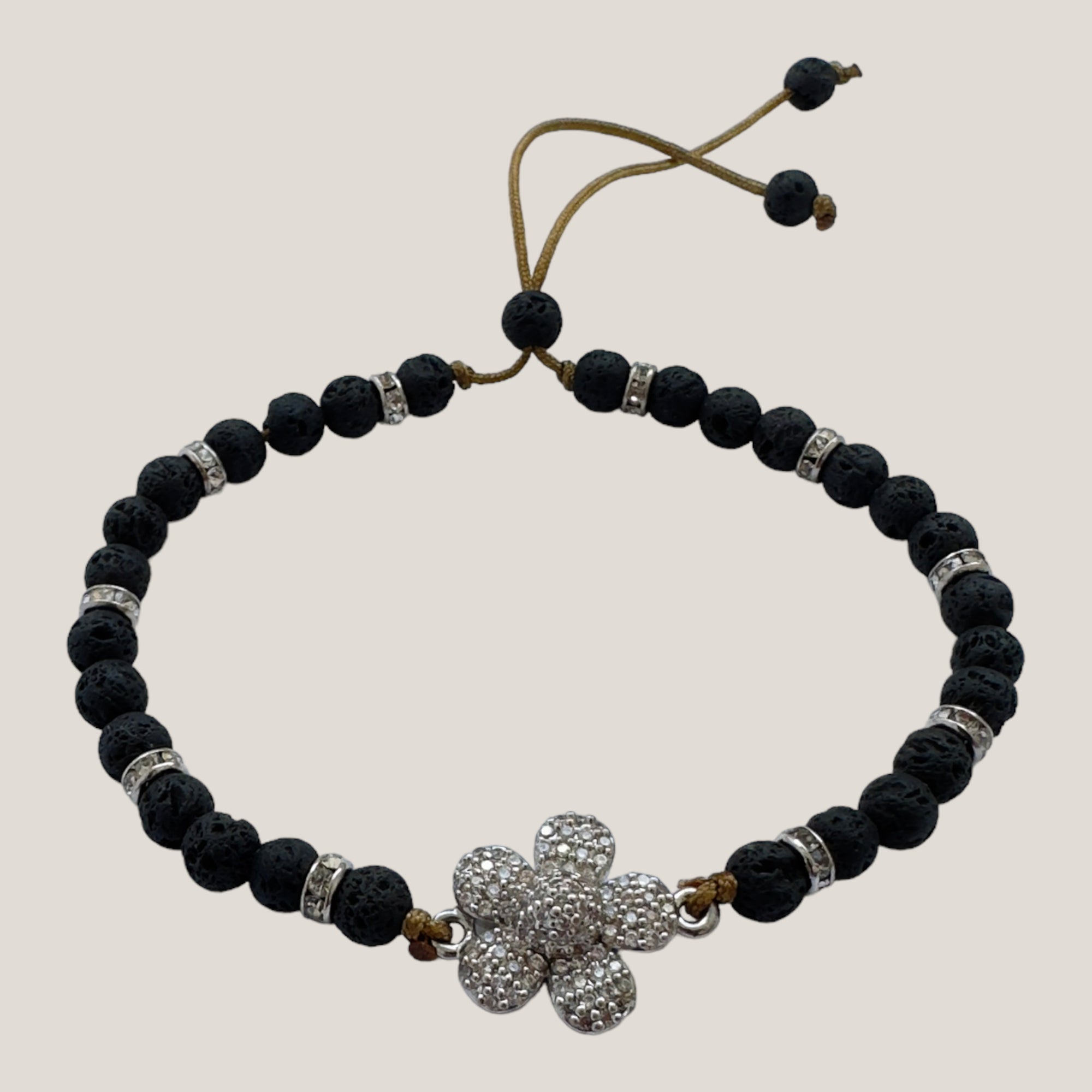 Maxi luxi silver turtle bracelet and lava color