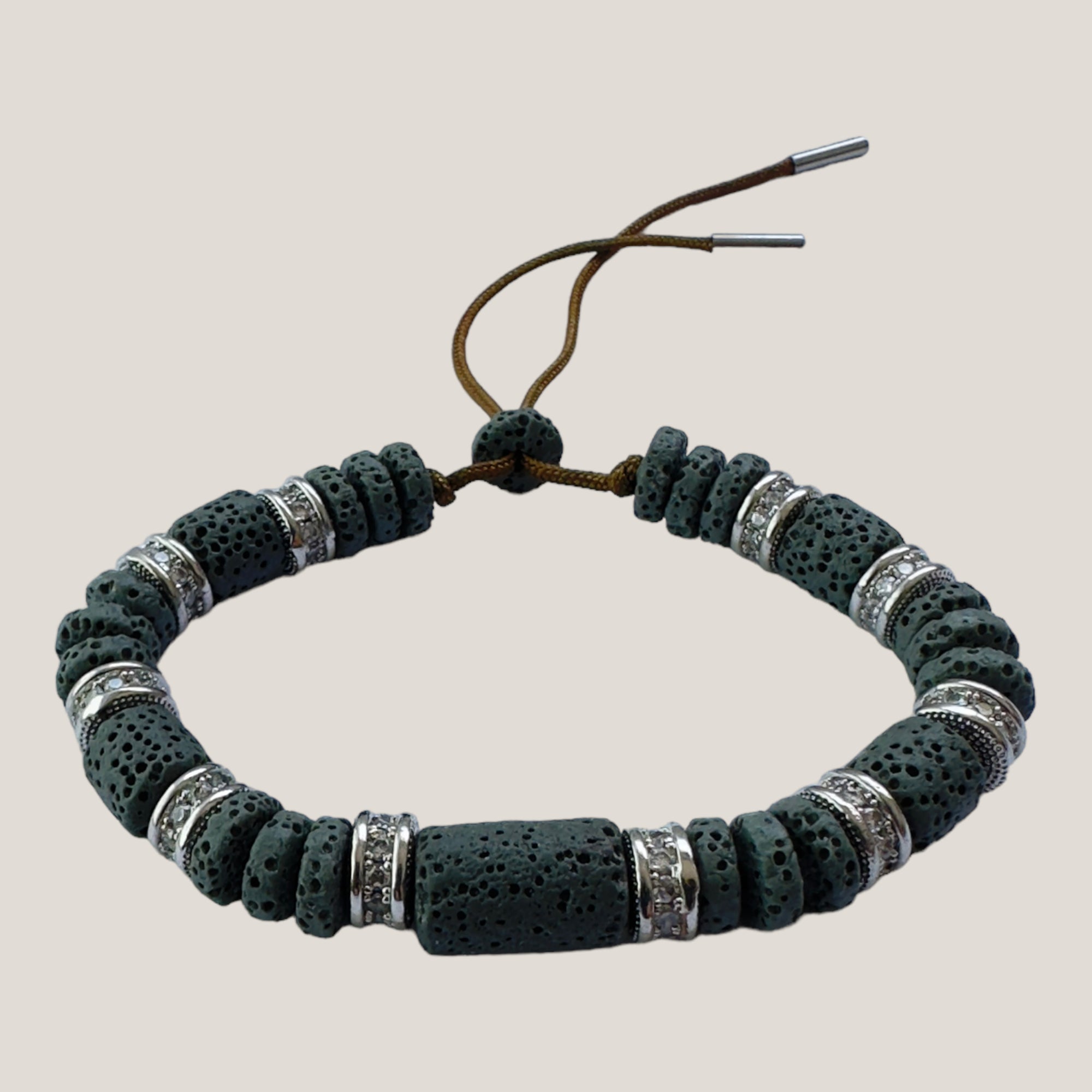 Maxi luxi silver turtle bracelet and lava color