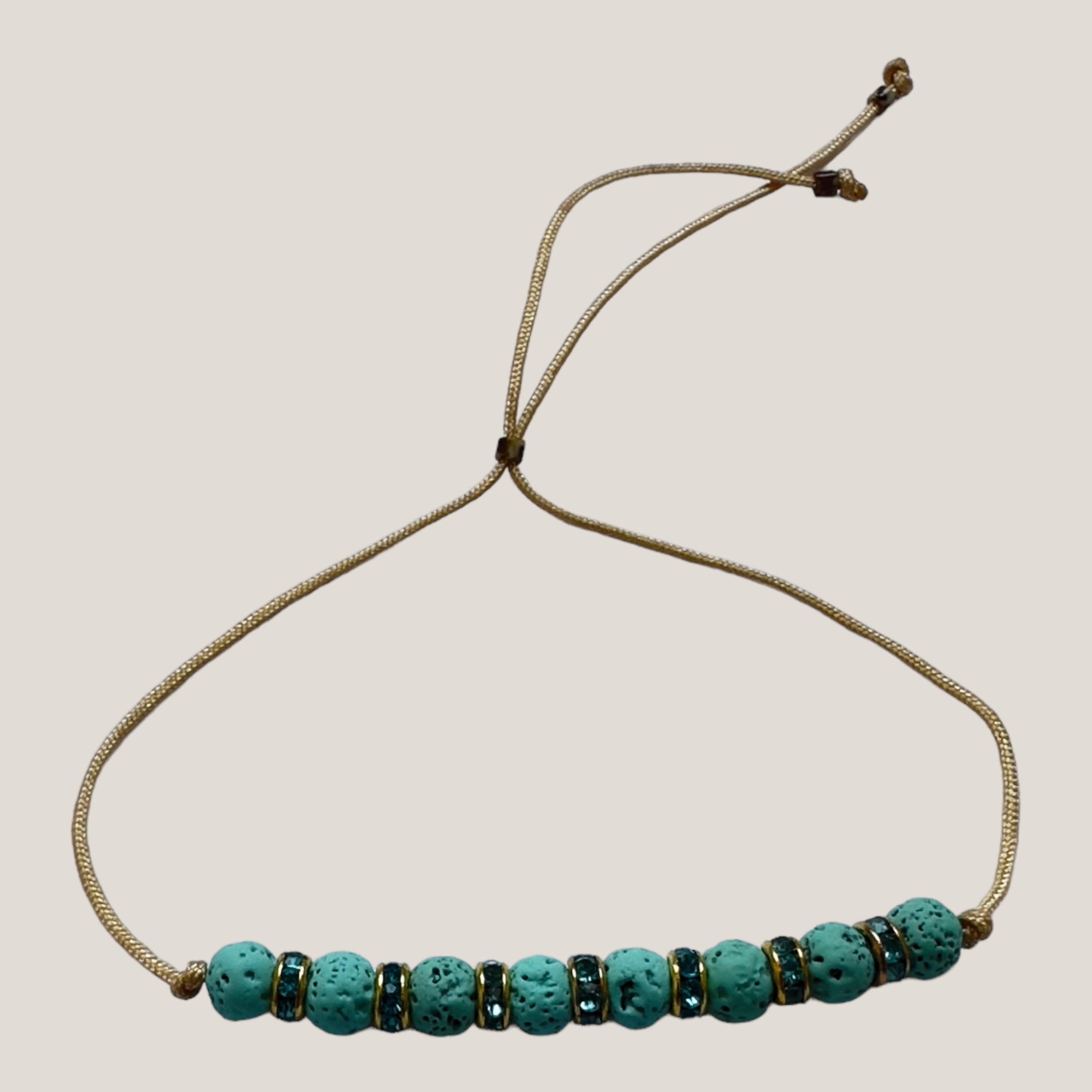 Midi bracelet me golden turtle and lava color