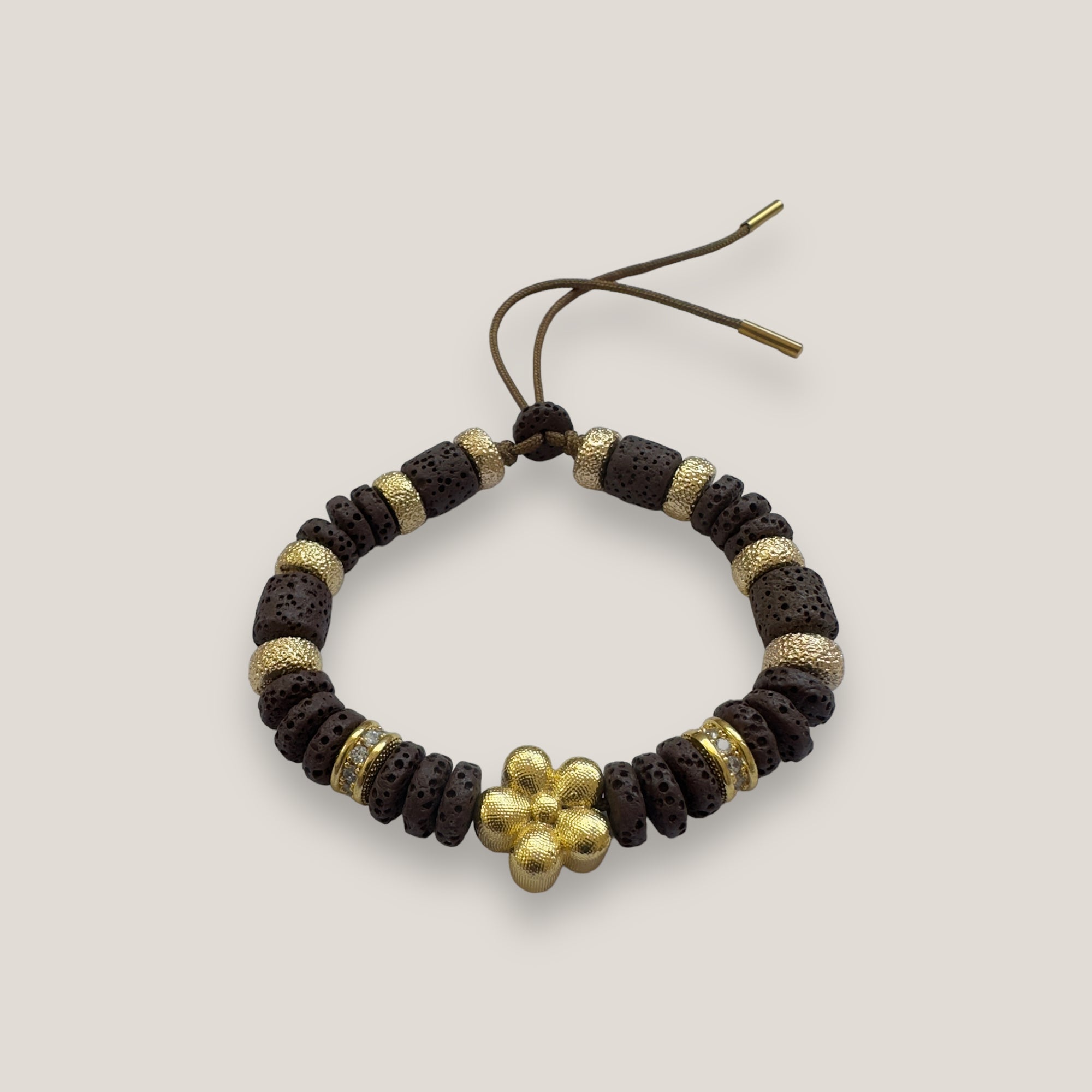 Maxi luxi silver turtle bracelet and lava color