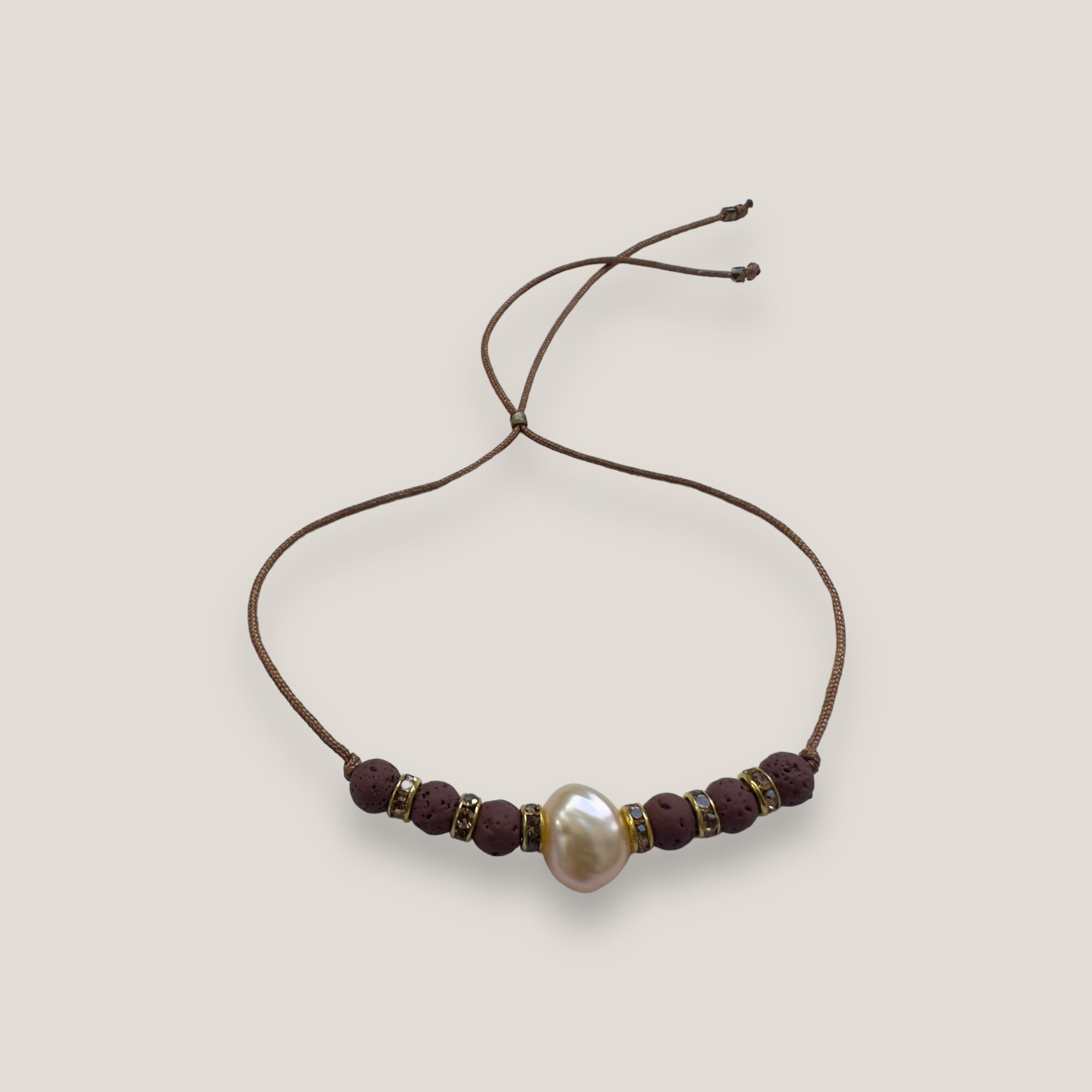 Midi bracelet me golden turtle and lava color