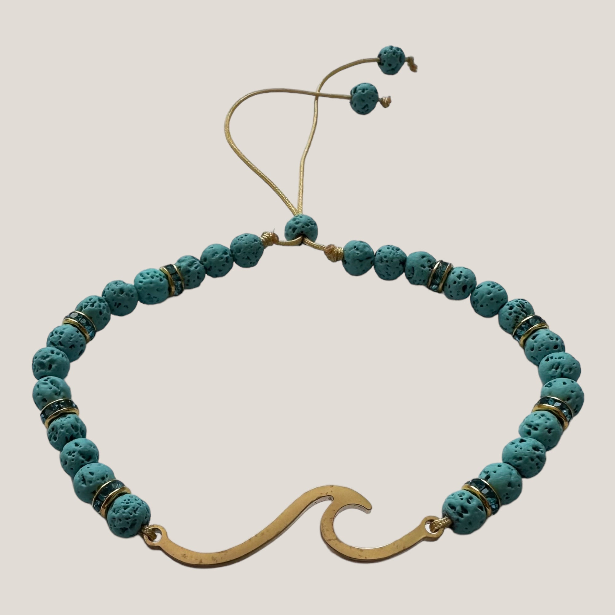 Maxi luxi bracelet golden turtle and lava color