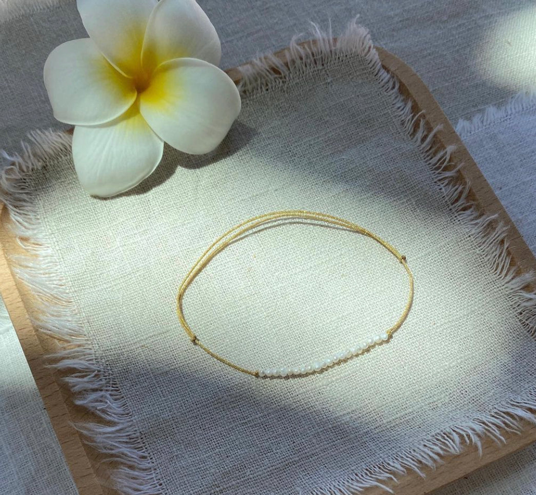 Midi bracelet me golden turtle and lava color