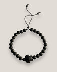 Pulsera tortuga howlita negra lava negra