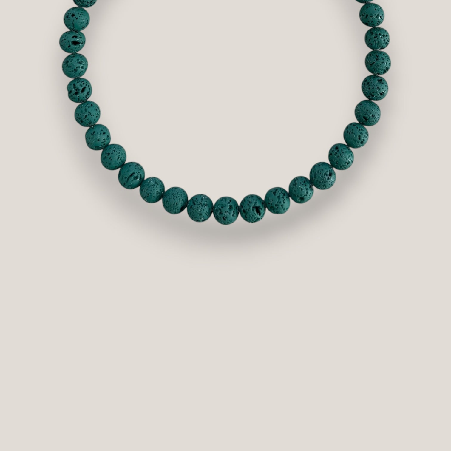 Collar base 10mm lava verde oscuro