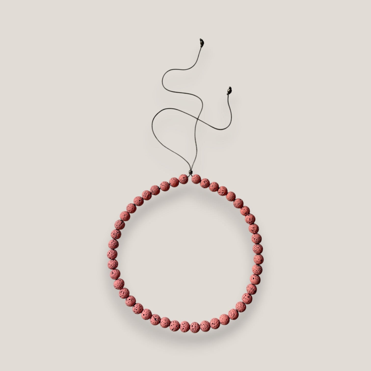 Collar 8mm lava rosa