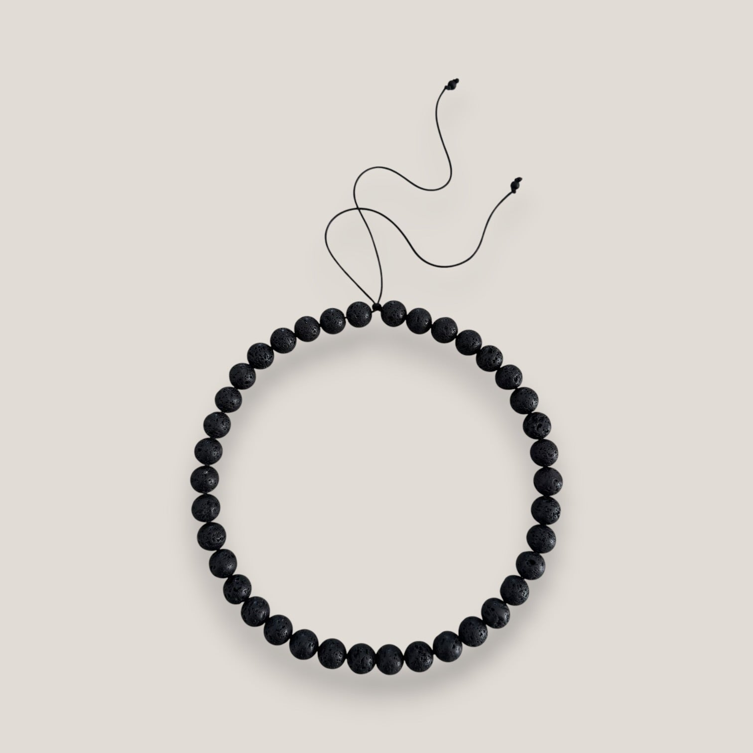 Collar base 10mm lava negra