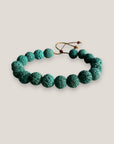 Pulsera base 8mm esponja coral verde agua
