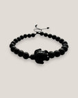 Pulsera tortuga howlita negra lava negra