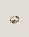 Ring aus Edelstahl mit Ankerkettenmustern