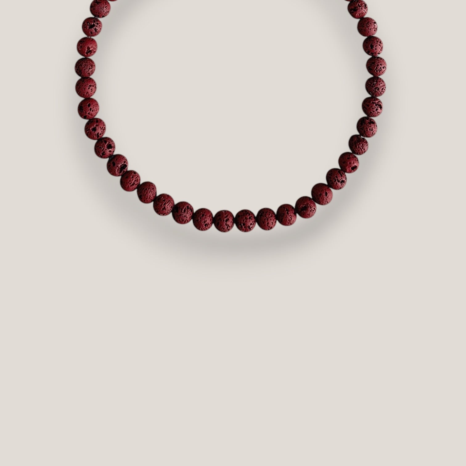 Collar Base 8mm lava granate