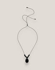 Collar midi cowrie negra mate lava negra