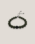 Pulsera con gran calavera howila negra esponja coral verde caqui