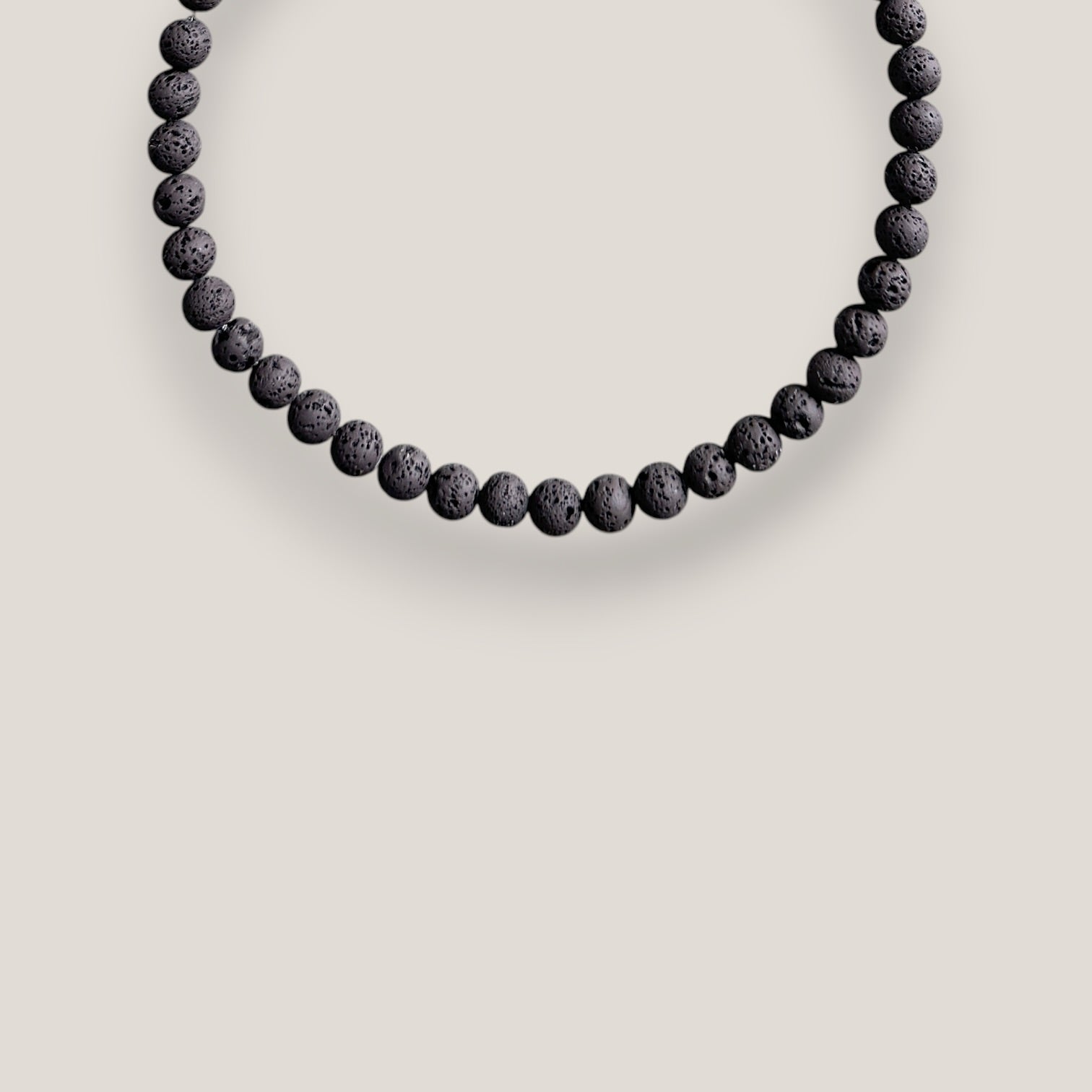 Collar Base 8mm marrón oscuro