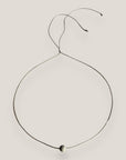 Collar minimal con bola 6mm de lava gris