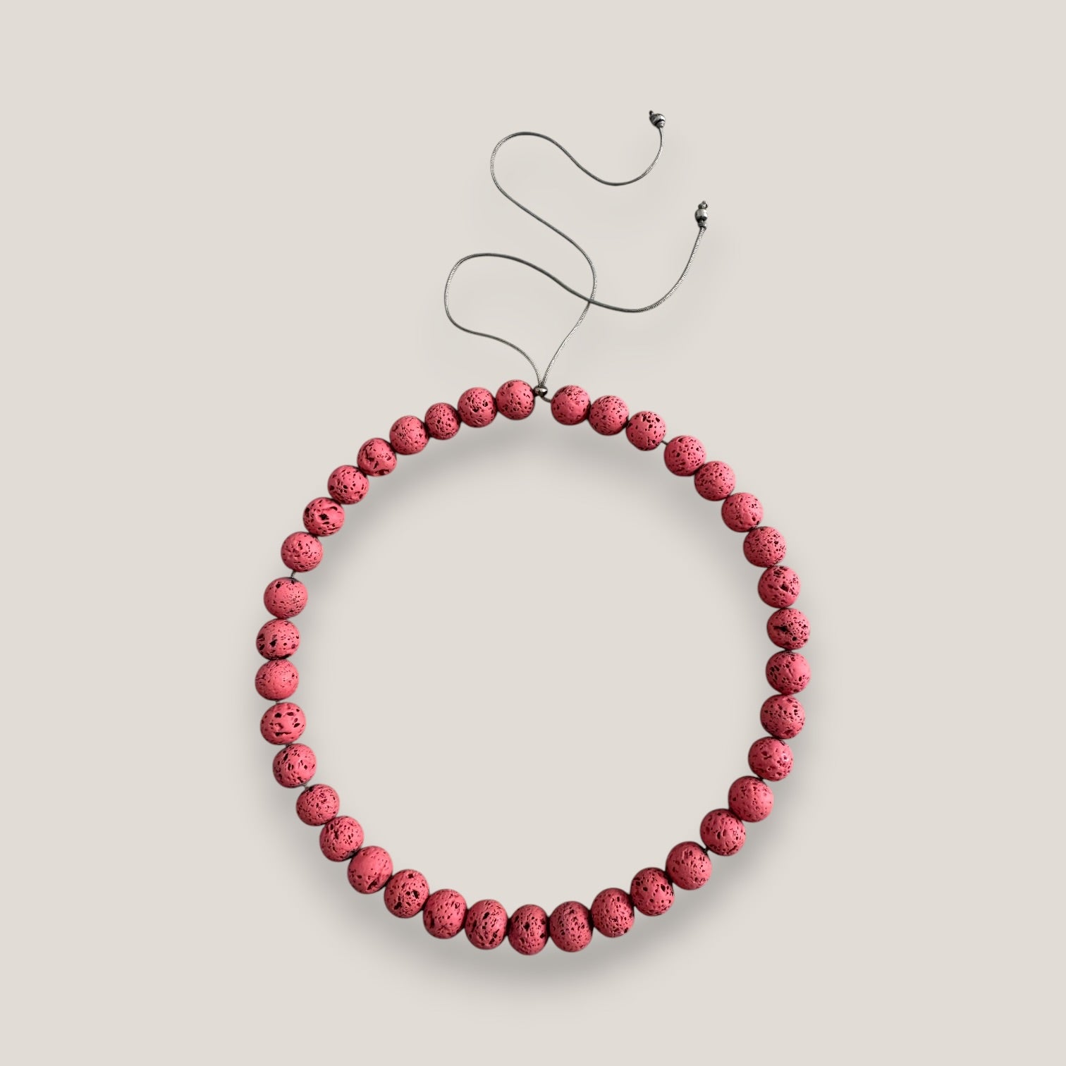Collar base 10mm lava fucsia