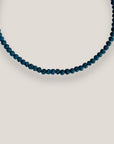 Collar mini base 4mm esponja coral verde indigo isla