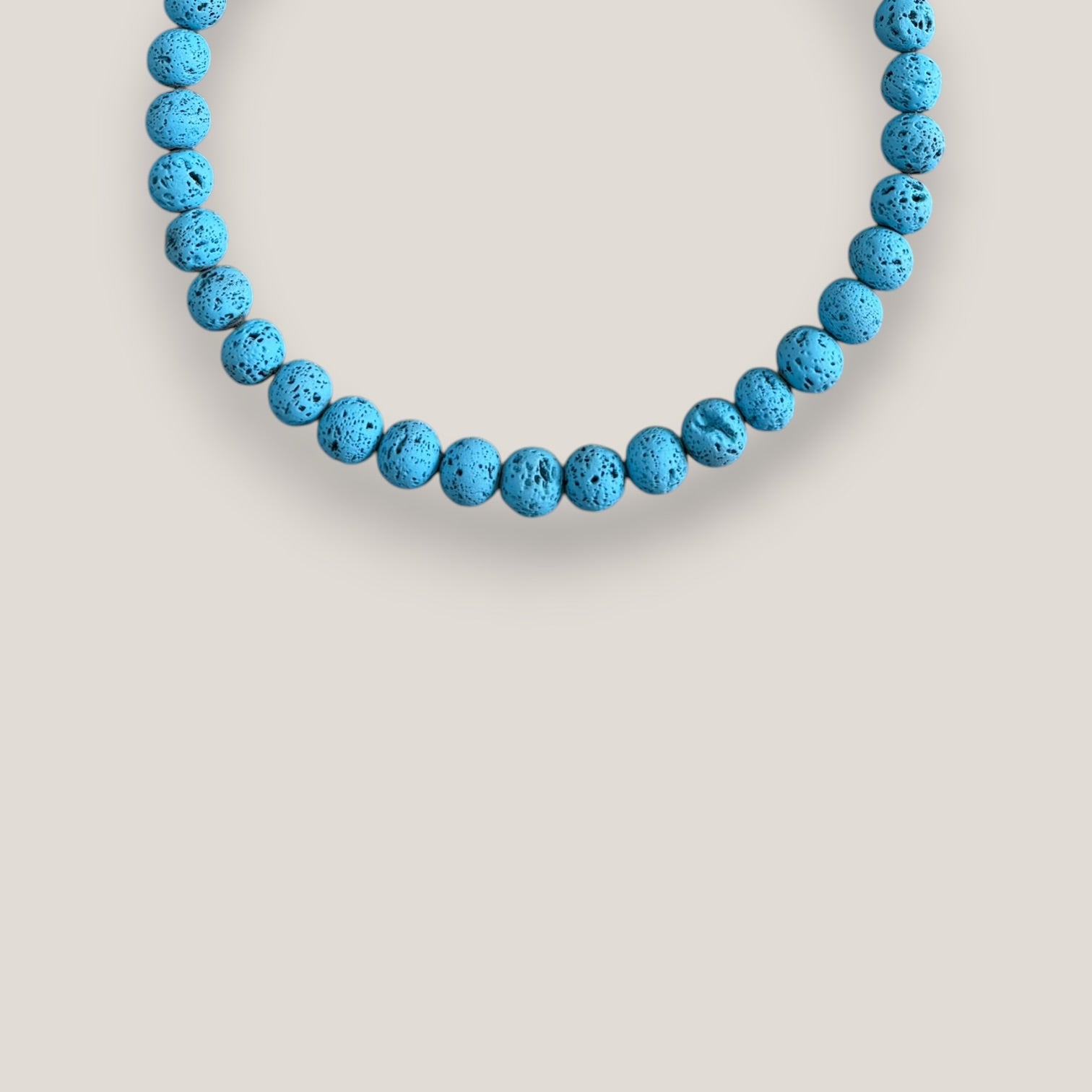 Collar base 10mm lava azul azulín