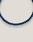 Collar mini base 6mm esponja coral azul indigo isla