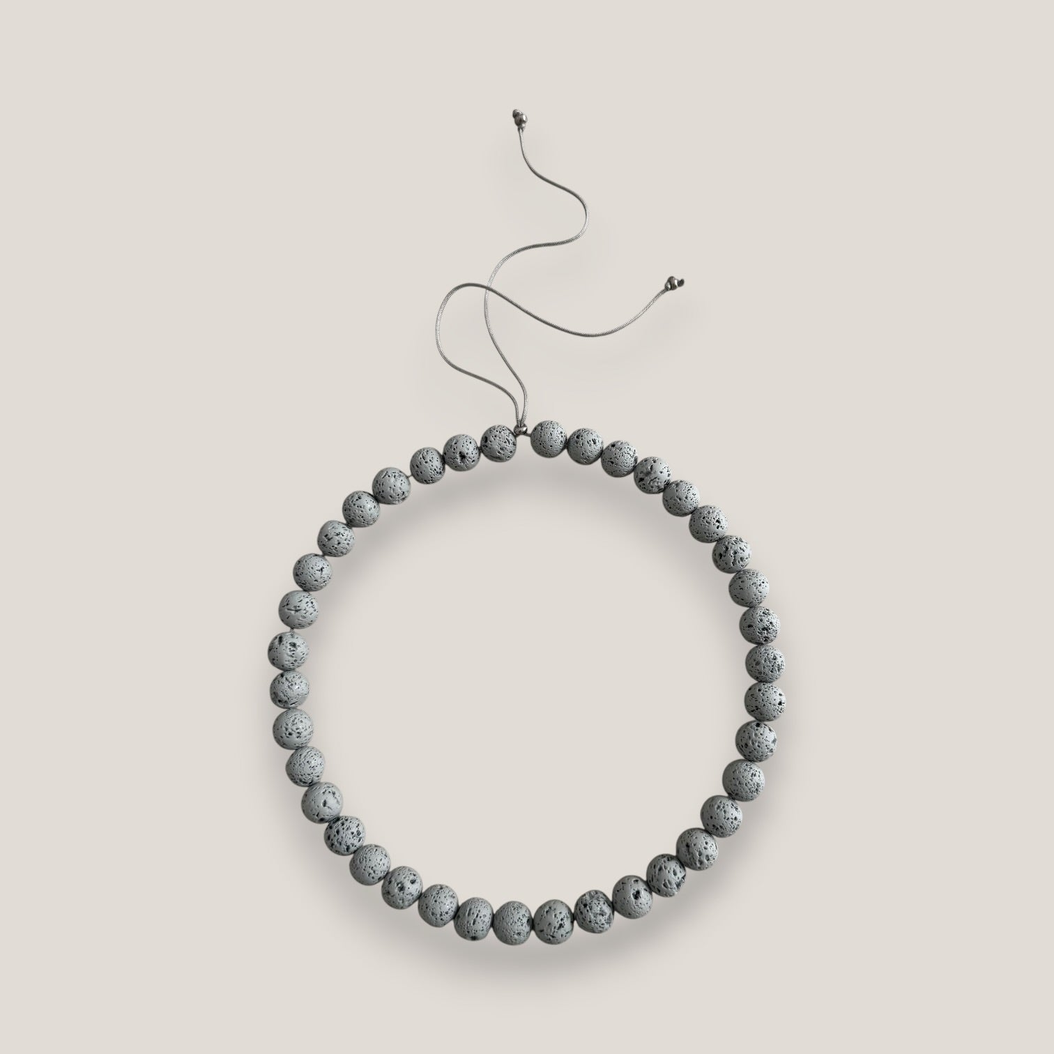 Collar base 10mm lava gris claro