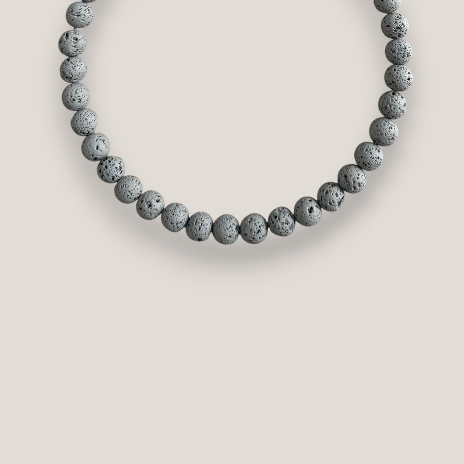 Collar base 10mm lava gris claro