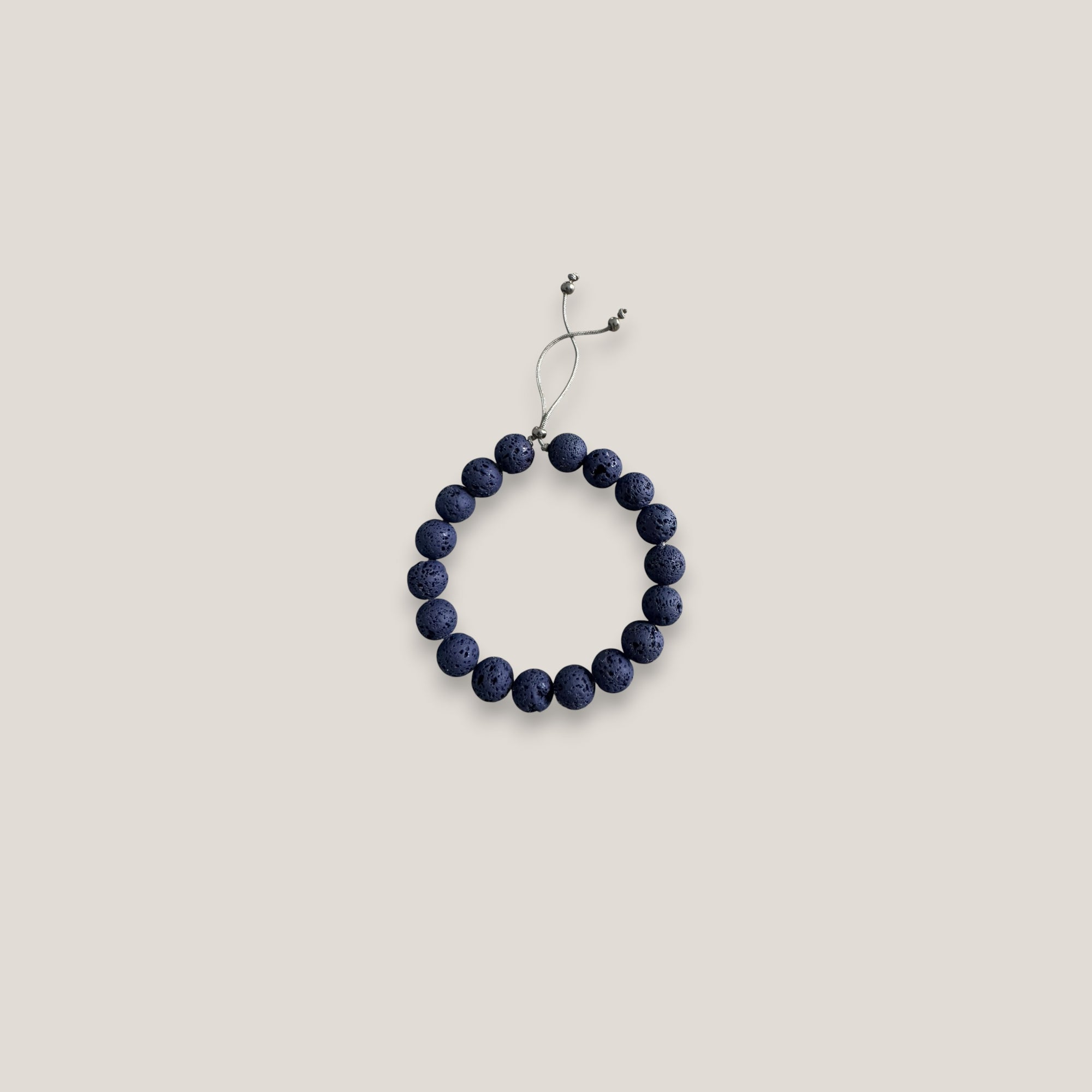 Pulsera base 10mm lava azul marino