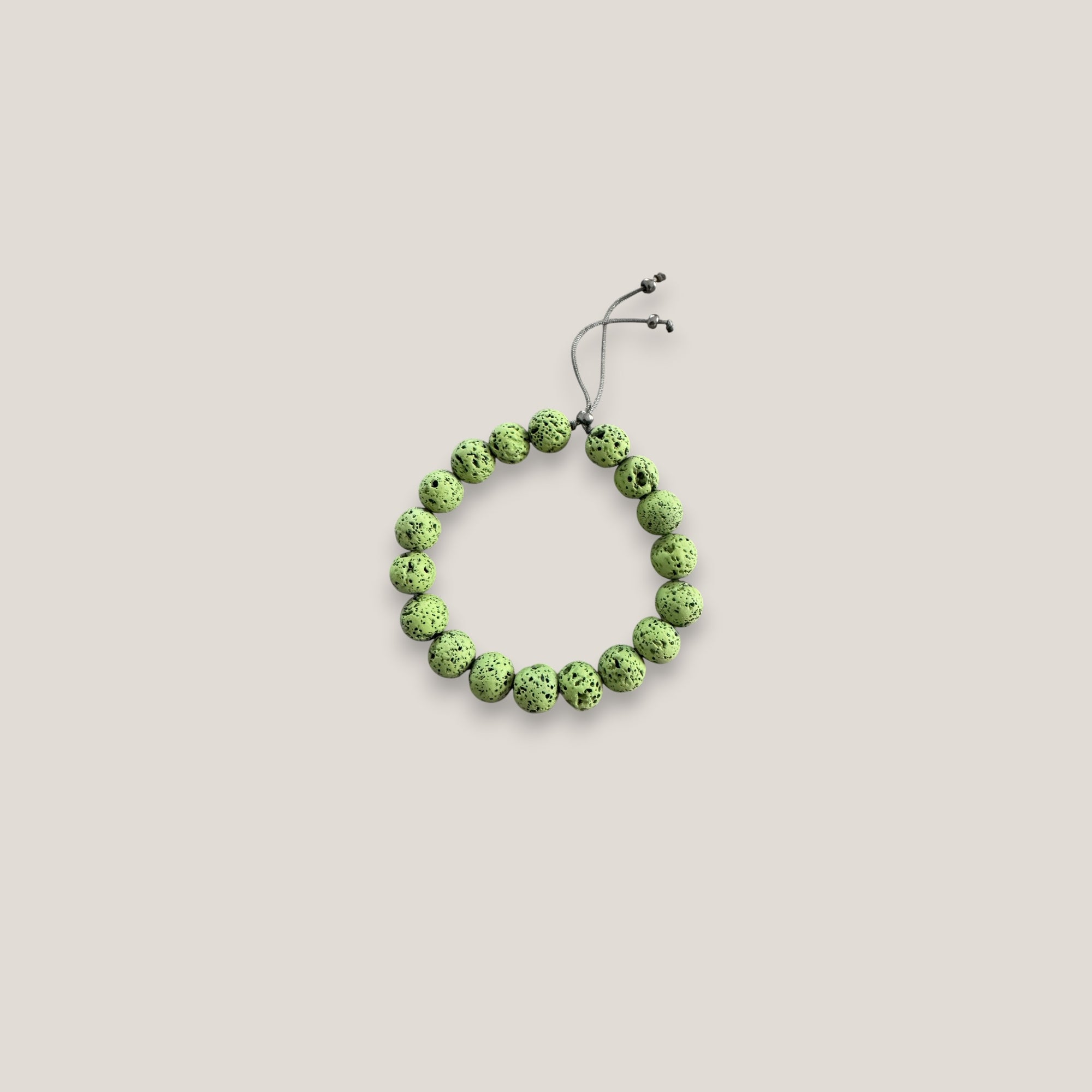 Pulsera base 10mm lava verde pera