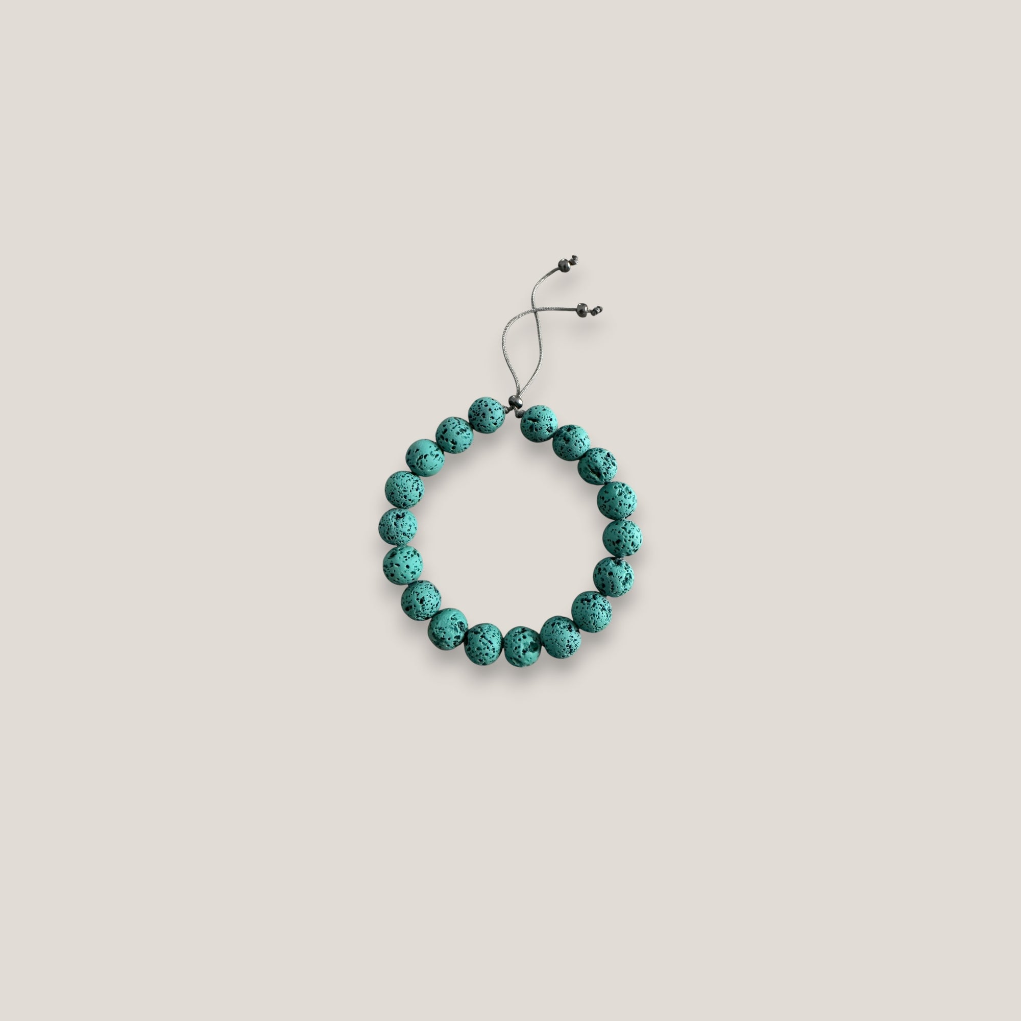 Pulsera base 10mm lava verde agua