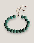 Pulsera base 8mm esponja coral verde agua