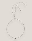 Collar minimal con bola 6mm de lava gris