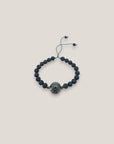 Metallic light grey lava hedgehog bracelet