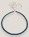 Collar mini base 4mm esponja coral verde indigo isla