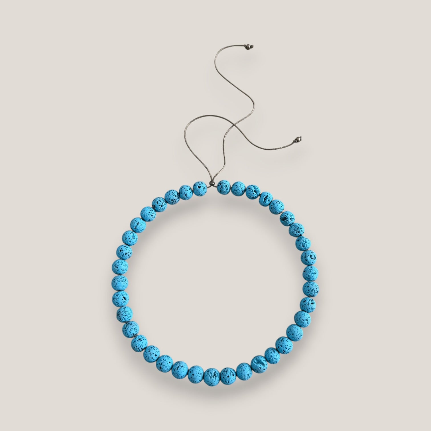 Collar base 10mm lava azul azulín