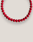 Collar base 10mm lava roja