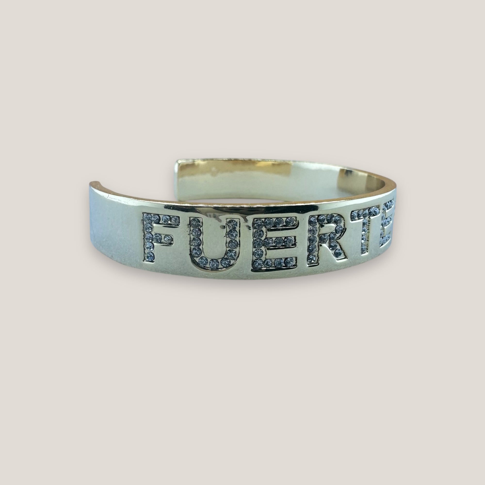 FUERTEVENTURA massives Zirkonia-Kupferarmband, 18 Karat vergoldet