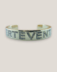 FUERTEVENTURA massives Zirkonia-Kupferarmband, 18 Karat vergoldet