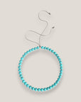 Collar Base 8mm lava azul turquesa