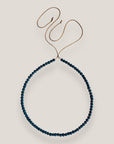 Collar mini base 4mm esponja coral verde indigo isla