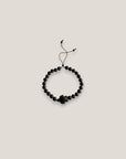 Pulsera tortuga howlita negra lava negra