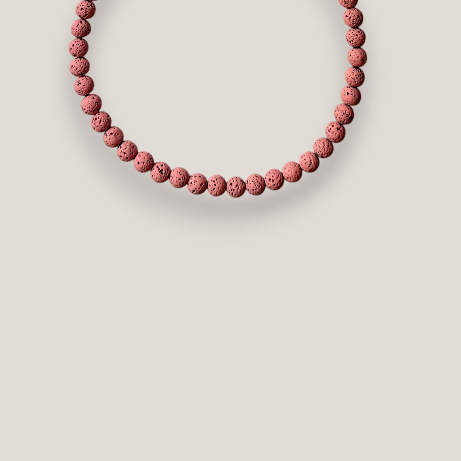 Collar 8mm lava rosa
