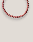 Collar 8mm lava rosa