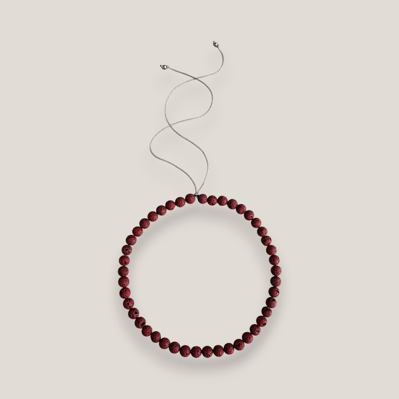 Collar Base 8mm lava granate