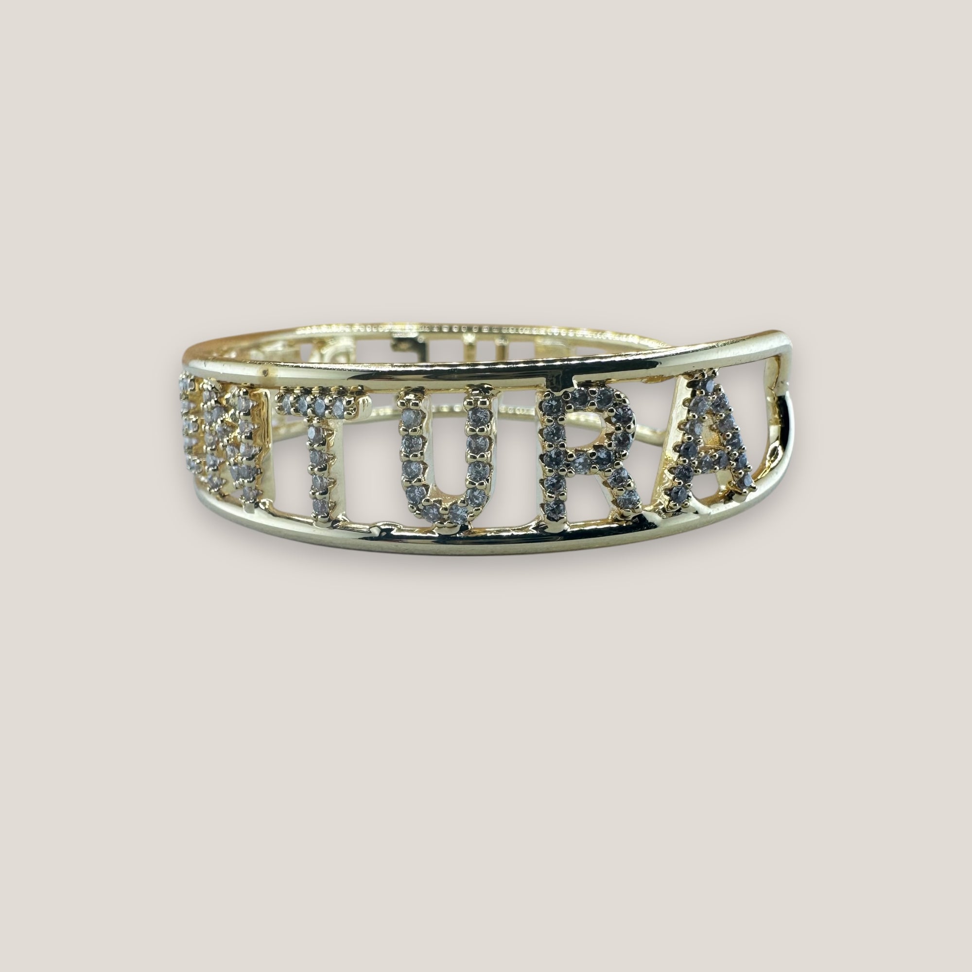 Brazalete FUERTEVENTURA circonitas baño oro 18kt