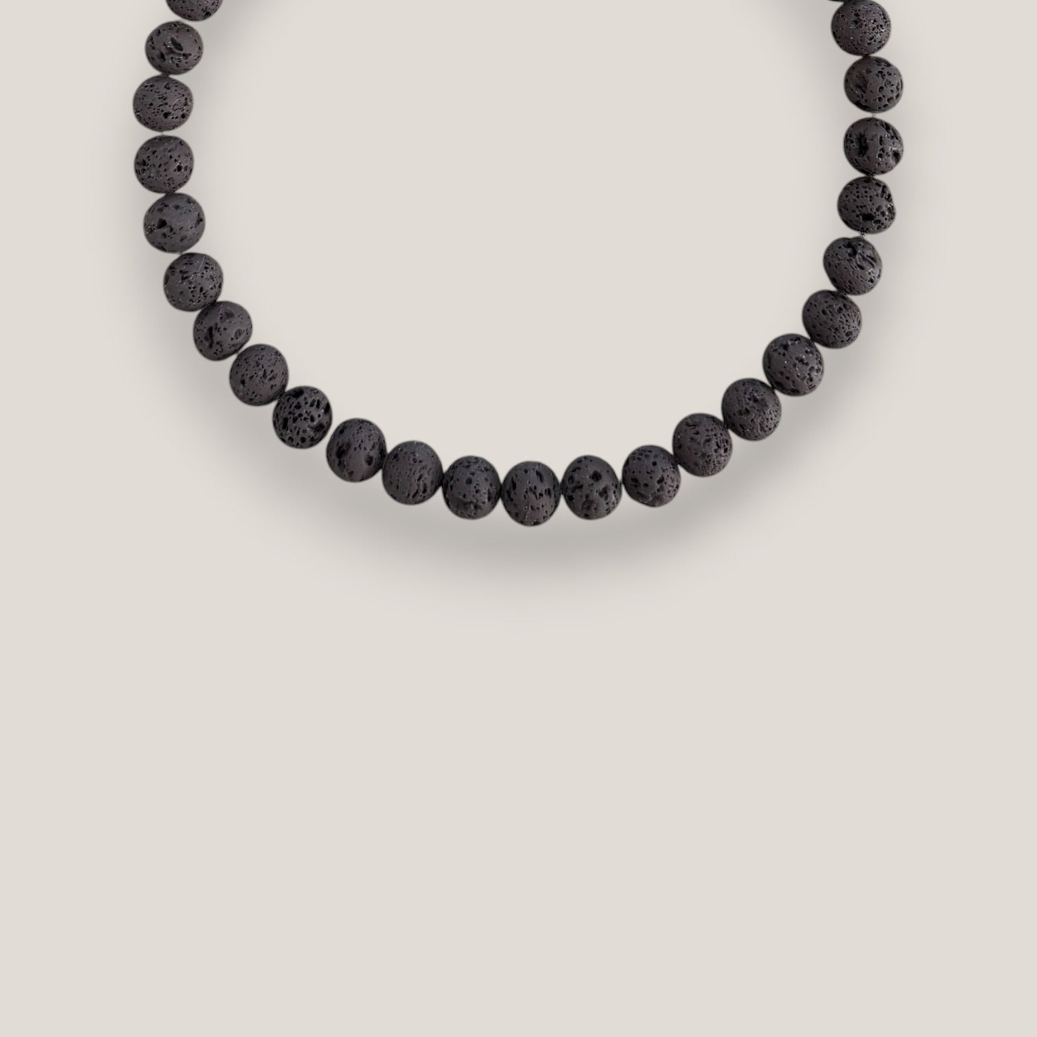 Collar base 10mm lava marrón oscuro